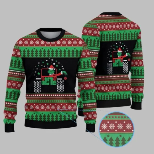 Discover 2025 Christmas funny character Jp Christmas Ugly Sweater