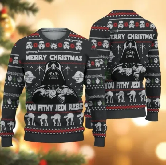 Discover Christmas Darth Vader You Fithy Jedi Rebe Ugly Sweater