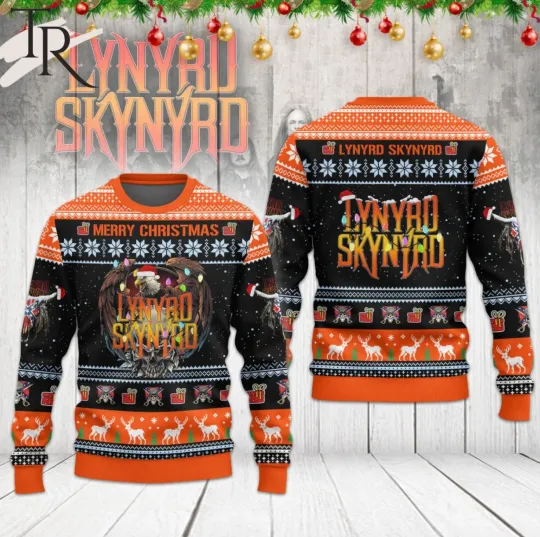 Discover Merry Christmas Lynyrd Skynyrd Ugly Sweater, Unisex All Size