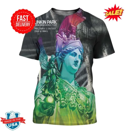 Discover Linkin Park Paris France Tonight At Stade de France On July 11th 2025 3D Shirt