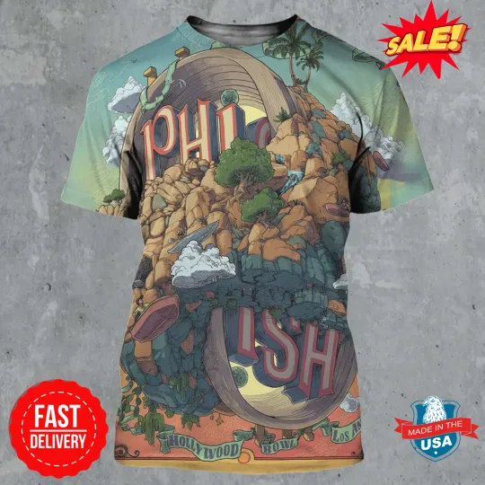 Phish Los Angeles CA Weekends Run Of Shows On April 25 26 27 3D Tee