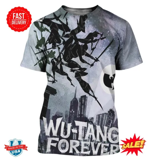 Discover Wu Tangg Clan NYC 2025 Poster On July 16 2025 Ninja 3D Tee, Gift For Fan