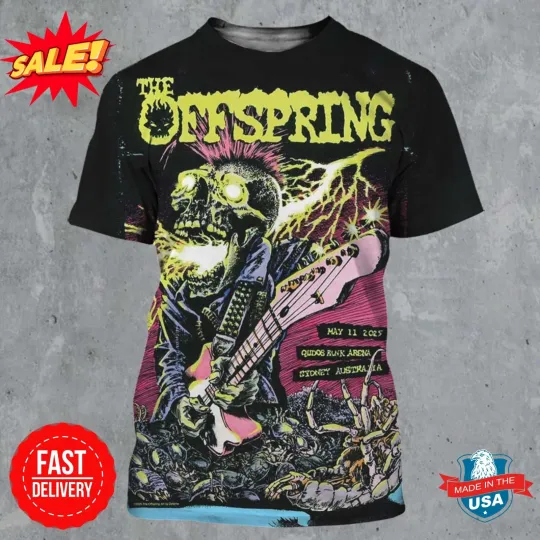Discover The Offspring Sydney Australia 2025 On May 11 2025 The Supercharged 3D Tee