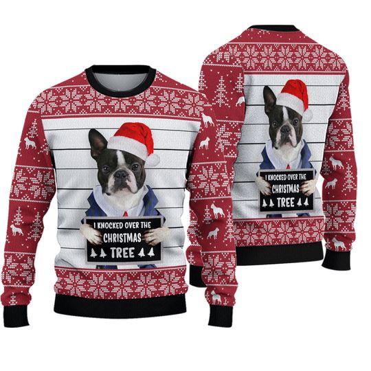 I Knocked Over Yhe Christmas Tree Ugly Christmas Sweater