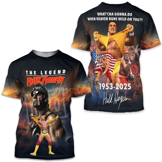 memory Hulk Hogan aop 3D SHIRT , Gift for Fan