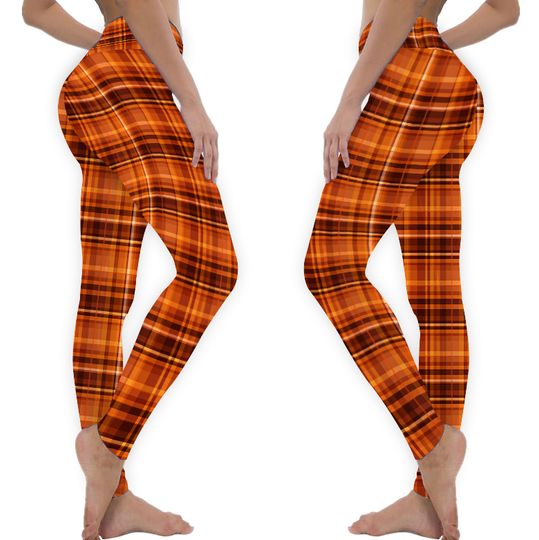 Autumn Plaid Fall Inspired Casual Women’s Leggings