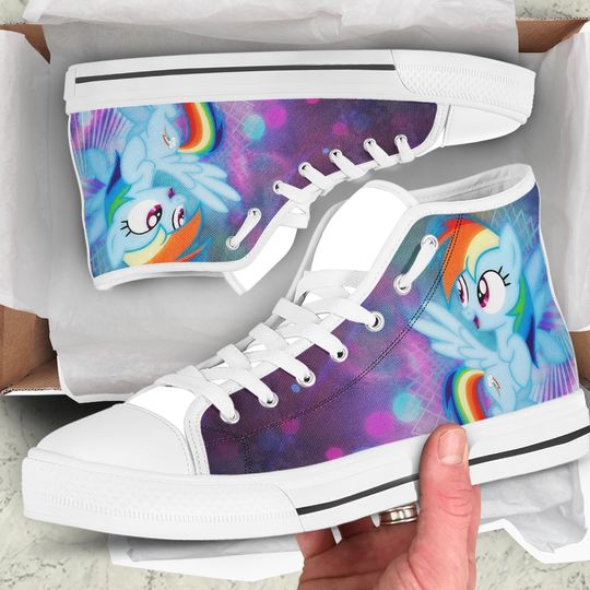 My Little Pony shoes, Rainbow Dash Disney High Top Sneakers
