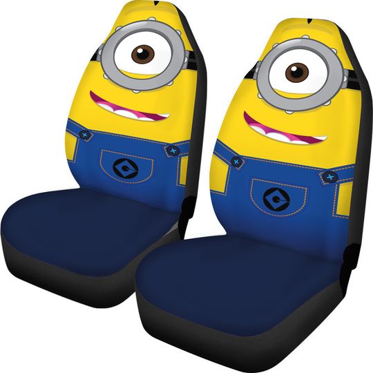 Minion Car Seat Covers Universal Fit Car Accessories