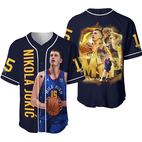 Personalized Nikola Jokic Denver Team Nuggets 3D AOP Jersey Shirt Gift | Summer Casual Shirt | Gift For Father | All Size Available