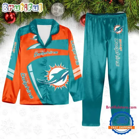 Miami Football Team Winter Season Pajamas Set