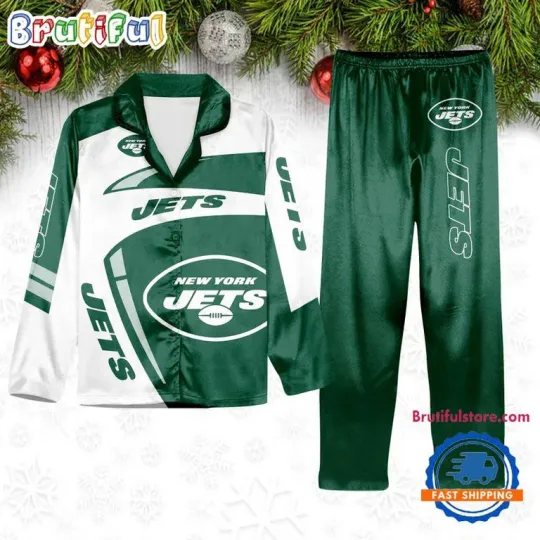 New York Football Team Winter Season Pajamas Set