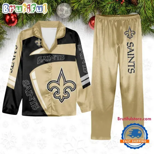 New Orleans Football Team Winter Season Pajamas Set