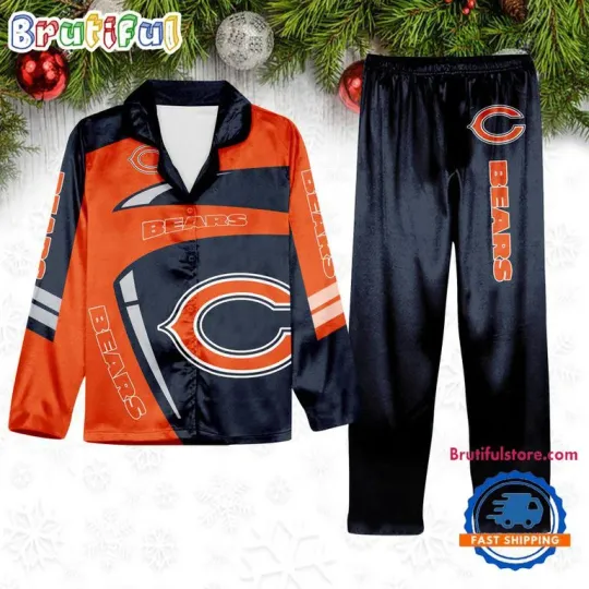FL Chicago Special Football Team Winter Season Satin Pajamas Set