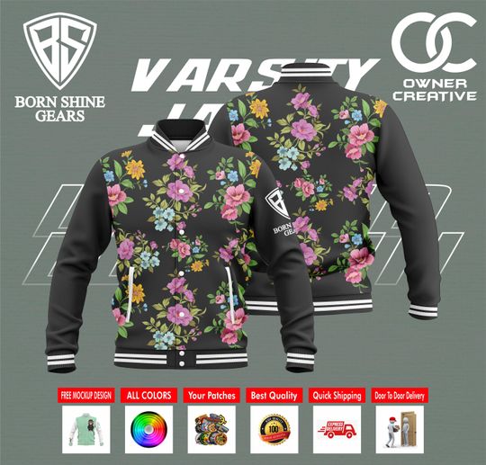 Letterman Sublimation Jacket, Varsity Jacket, Baseball Jacket