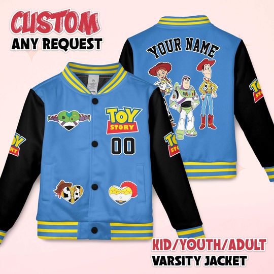Discover Personalized Disney Varsity Jacket, Disney Baseball Jacket, Disney Youth Adult Varsity Jacket