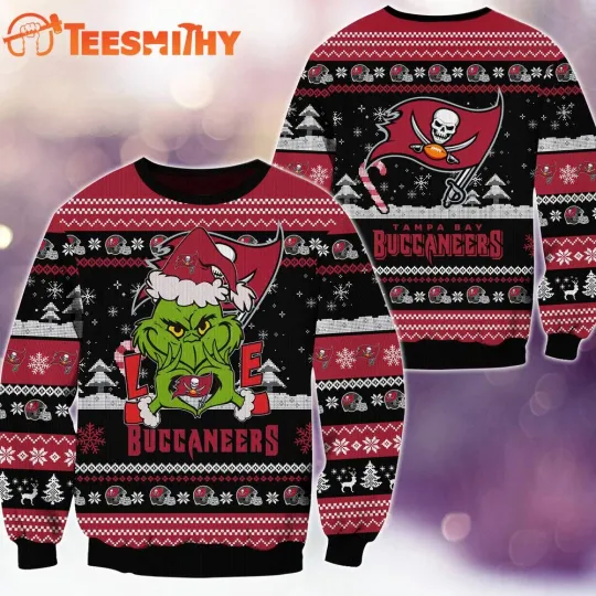 Discover Tampa Bay Buccaneer football funny character Football Limited Ugly Christmas Sweater