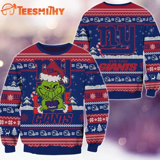 Discover New York Giant football funny character Football Limited Ugly Christmas Sweater