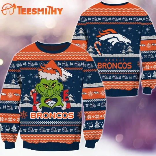 Discover Denver Bronco football funny character Football Limited Ugly Christmas Sweater