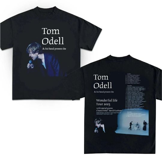 Discover Tom Odell Wonderful Life Tour Tom Odell Tee Tom Odell 2025 T-Shirt, Reprint