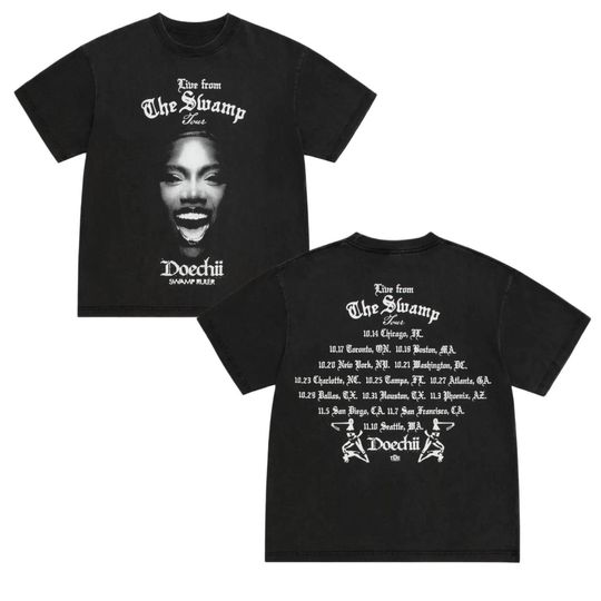 Discover HOT !! Doechii Swamp Ruler Live From Swamp Tour 2025 14th Oct Merch T-shirt