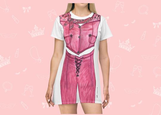 Discover Cowgirl Costume T-Shirt Dress for Women