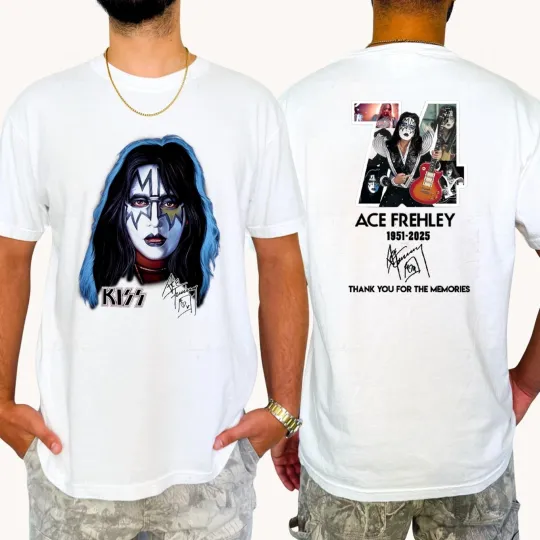 Discover Ace Frehley Signature Memories Double Sided T-Shirt