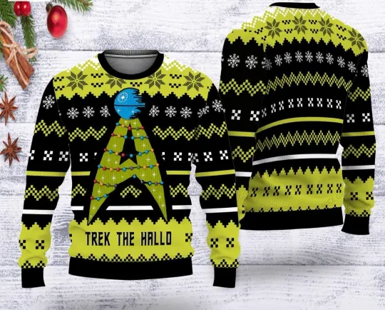 Discover 1Star "Trek The Hallo 2025 Christmas Ugly Sweater