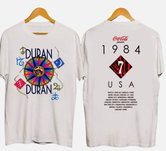 Discover Vintage 1984 Duran Duran Concert Tour T-Shirt