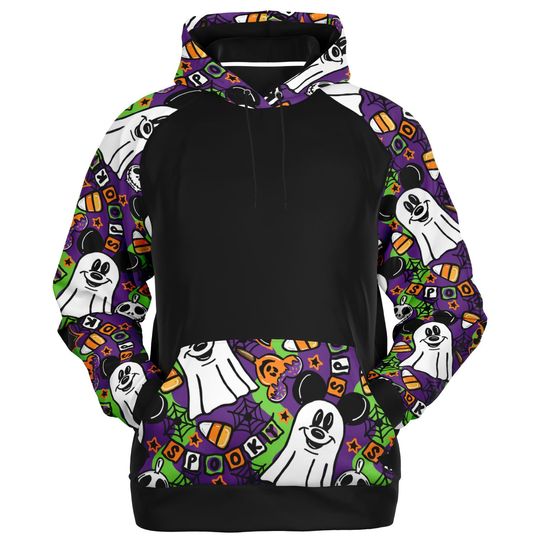 Discover Mickey Halloween 3D Hoodie with Soft Fleece Disneyworld Retro Design
