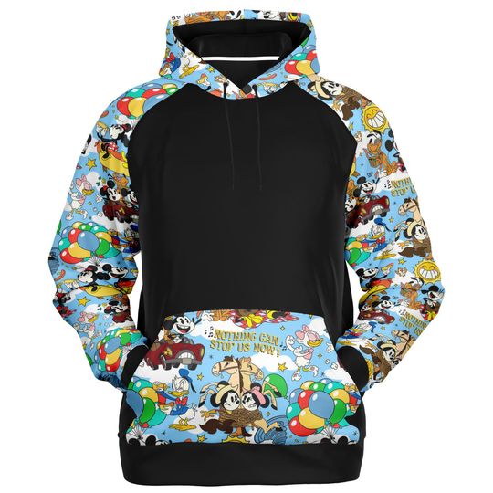 Runaway Railway Sweatshirt - Retro Disneyworld Raglan in Soft Fleece