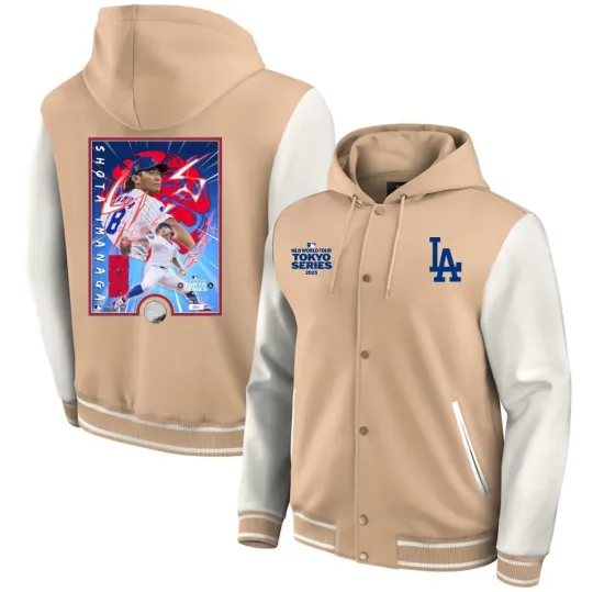 Discover LA Doddger M.L.B 2025 World Tour Tokoyo Sports Long-Sleeve Pullover Hoodie Jerseys