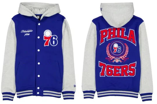 Discover Philadelphia 76errs N.B.A Men Sports Sweatshirt Cotton Casual Hooded Jacket Jersey