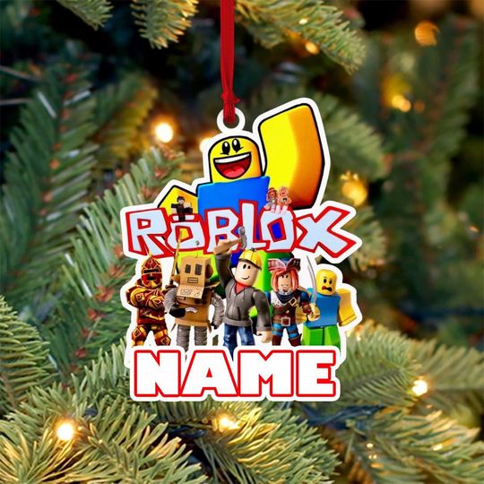 Personalized Roblox Gaming Ornament, Roblox Ornament, Gaming Roblox Christmas, Roblox Christmas Decor Gift Roblox Lovers