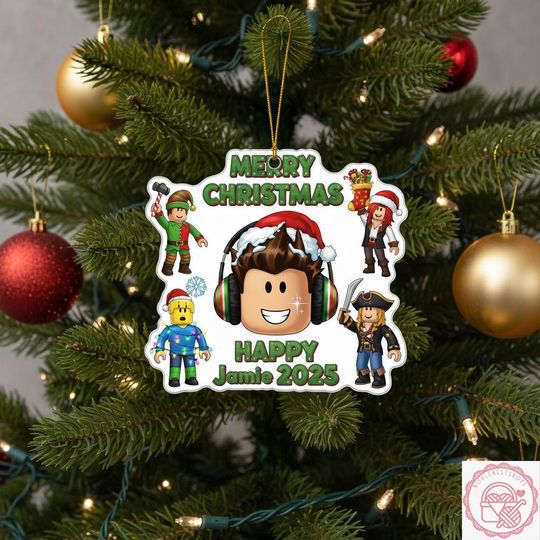 Discover Personalized Gamer Ornament, Christmas Acrylic/Wooden Ornament Tree Decoration, Boy Gamer Christmas Ornament, Ornament Gift for Boys