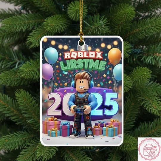 Personalized Roblox Boy Christmas Ornament, Roblox Boy Christmas Ornament, Roblox Christmas, Custom Boy Ornament, Ornament 2025