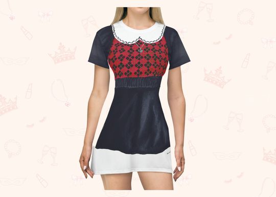 Discover Doll-Inspired T-Shirt Dress, Casual Costume Lounge Dress