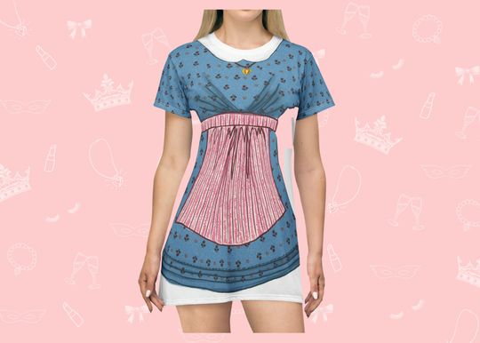 Discover Pioneer Girl Costume T-Shirt Dress Women's Casual Dress