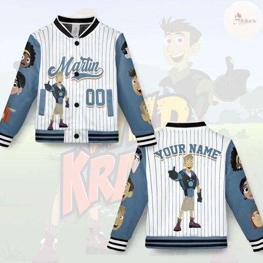 Discover Personalized Wild Kratts Baseball Jacket, Chris Martin Kratt Aviva Corcovado, Wild Kratts Family Kids Birthday Boy Jacket, Birthday Girl Tee