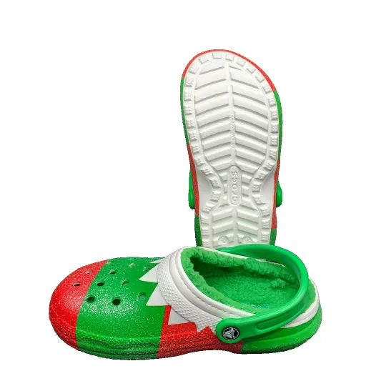 Unisex  Christmas funny character Lined Clogs, Fuzzy Clogs