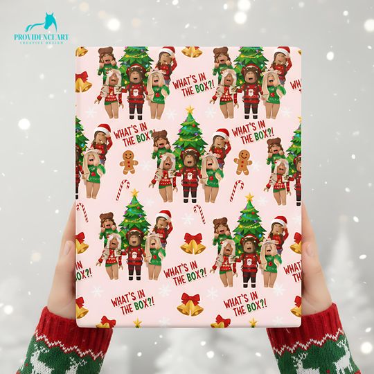 Discover Video Game Girl Christmas Wrapping Paper: Holiday Wrap for Gamers