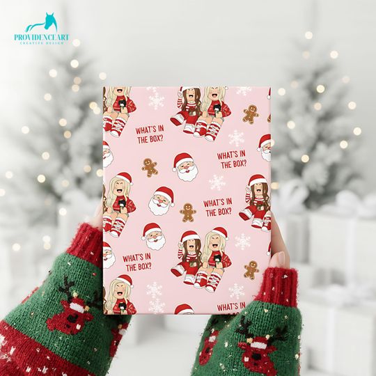 Discover Video Game Girl Christmas Wrapping Paper: Pink Kids Holiday Gift Wrap