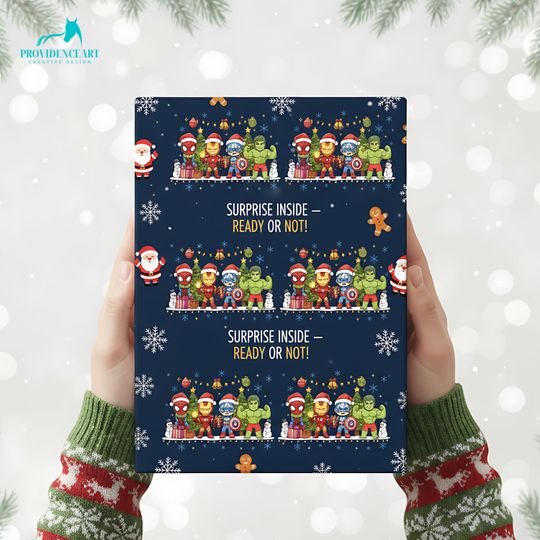 Discover Hulk Christmas Wrapping Paper: Superhero Holiday Gift Wrap