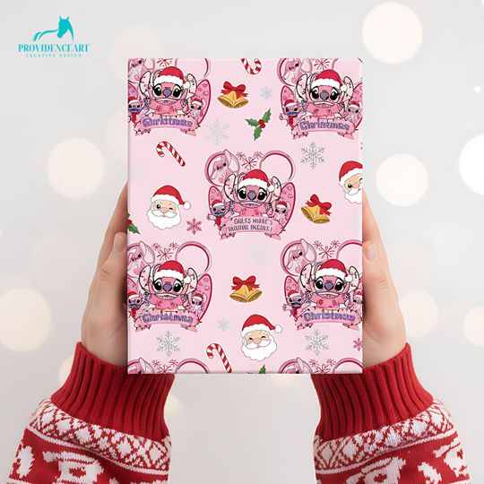 Discover Stitch Christmas Wrapping Paper: Angel Gift Wrap