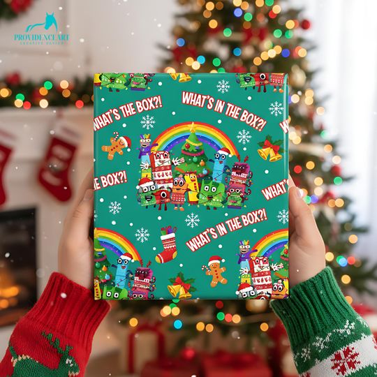 Discover Numberblocks Christmas Wrapping Paper: Holiday Gift Wrap Sheet
