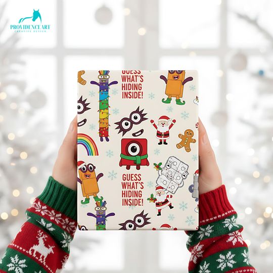Discover Numberblocks Christmas Wrapping Paper: Guess Whats Hiding Inside Gift Wrap