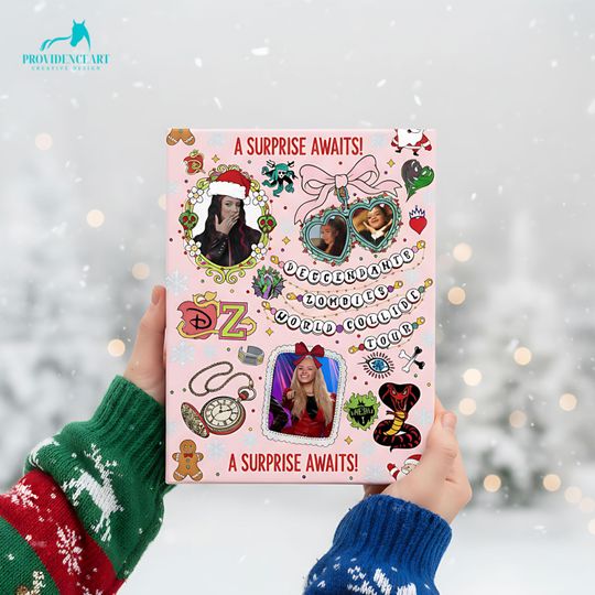 Discover Descendants Christmas Wrapping Paper: Holiday Fun with Zombies & Disney Characters