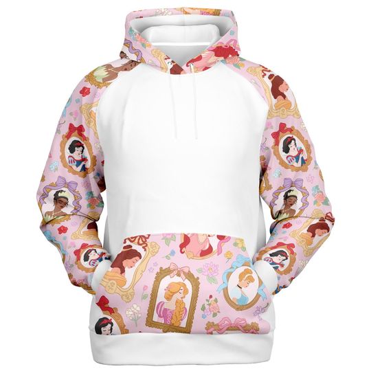 Discover Disney Princess 3D Hoodie, Retro Raglan Disney World & Disneyland Shirts