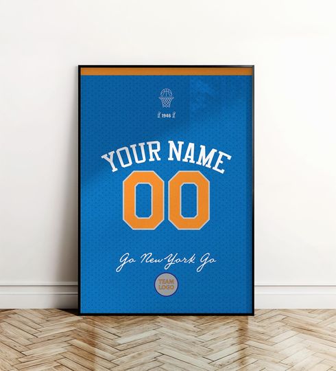 Discover Custom New York Basketball Team Poster, American Basketball Poster, Gift for Fan, Home Decor