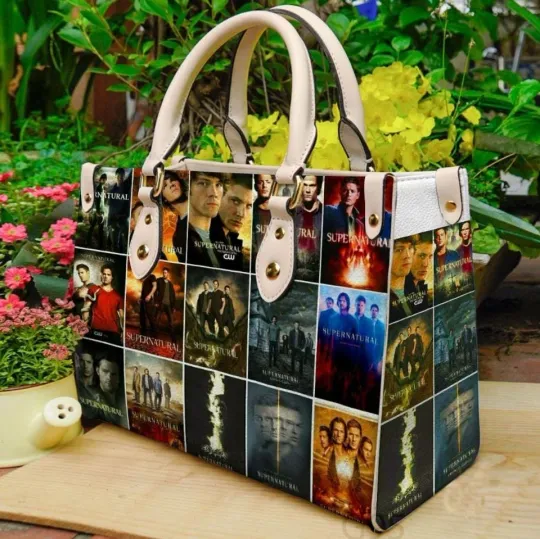 Supernatural Leather Handbag, TV Show Fan Shoulder Bag, Crossbody Bag