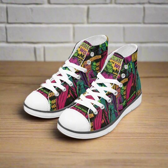 Universal Monsters | Kids & Youth Adult  High Top Sneakers